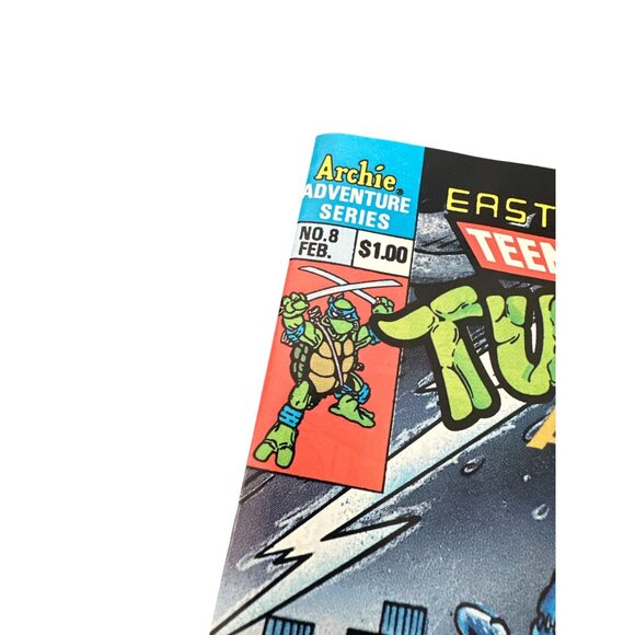 Archies Series Eastman Lairds Teenage Mutant Ninja Turtle Comic #8 February 1989 - Picture 2 of 3